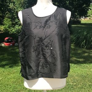 Bridgetown Collection Black Ornament Tank Top